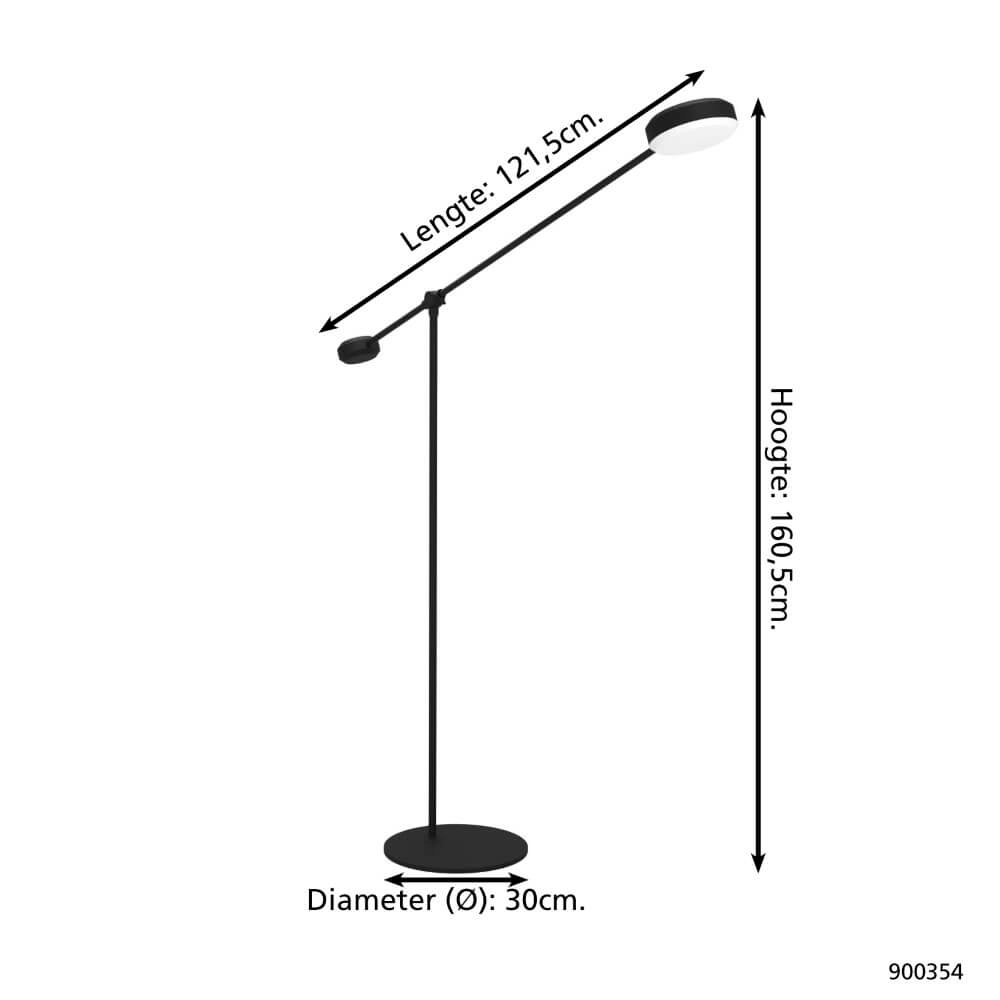 LED reading lamp Clavellina black Eglo 9008606243518