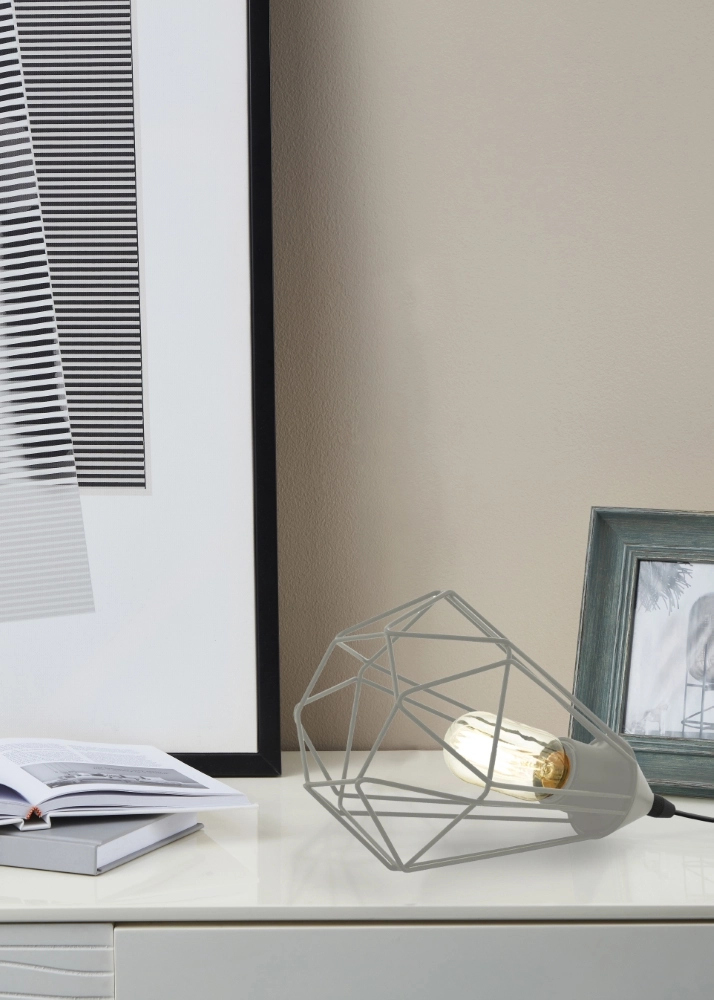 Grey table lamp Tarbes design Eglo 9002759430245