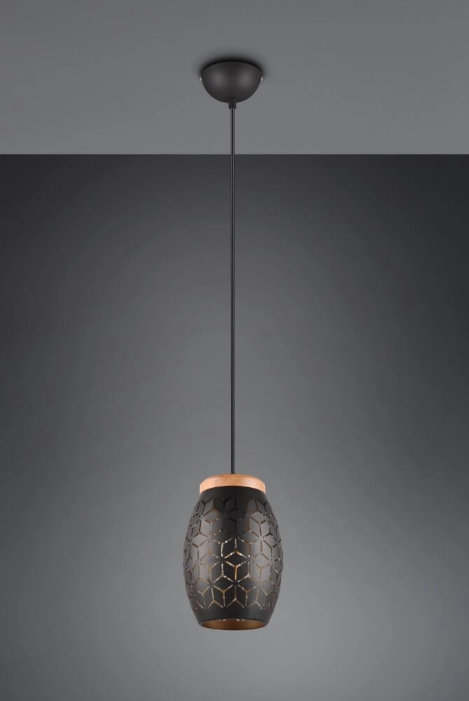 Black gold hanging lamp Bidar design Trio 4017807574883