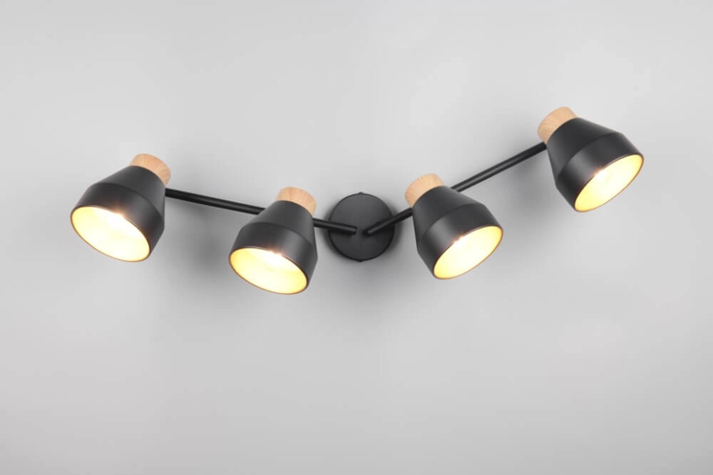 Design ceiling lamp 4-light Valentin black Trio 4017807637434