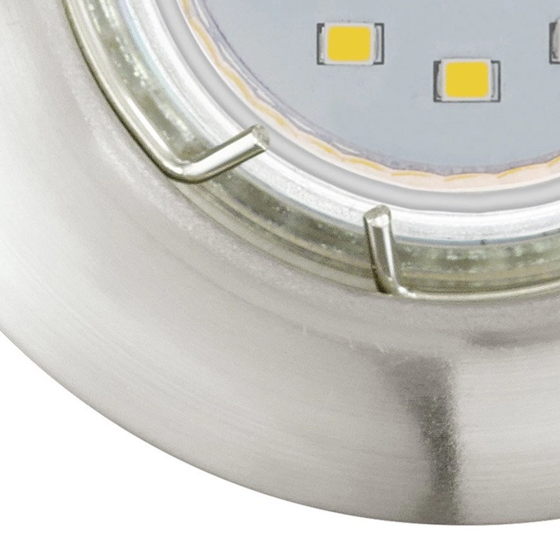 LED spot Peneto Round 7.8cm set of 3 nickel matt Eglo 9002759942373