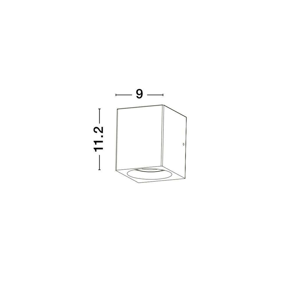 Square spotlight Emile concrete grey Lyora 5212017440419