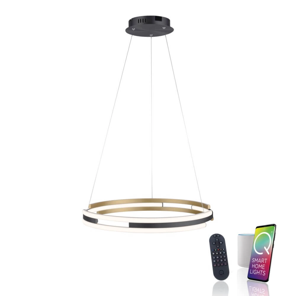 Design pendant lamp Q-Beluga 60cm Paul Neuhaus 4012248374641