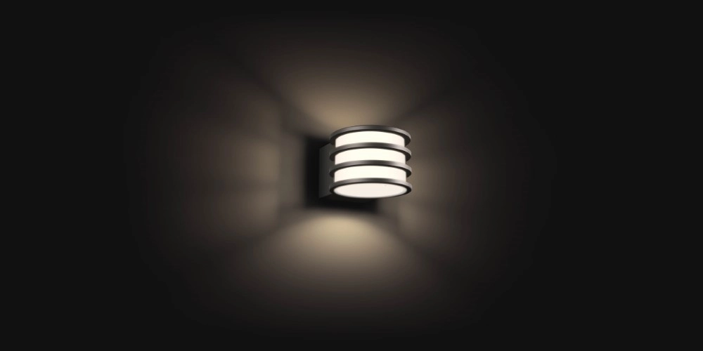 Wall Outdoor Lamp Hue Lucca anthracite Philips 8718696166048