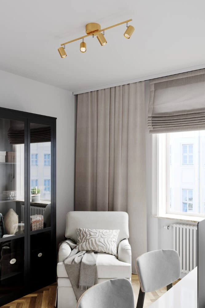 Ceiling light Correct gold 4-light By Rydéns 7391741007230
