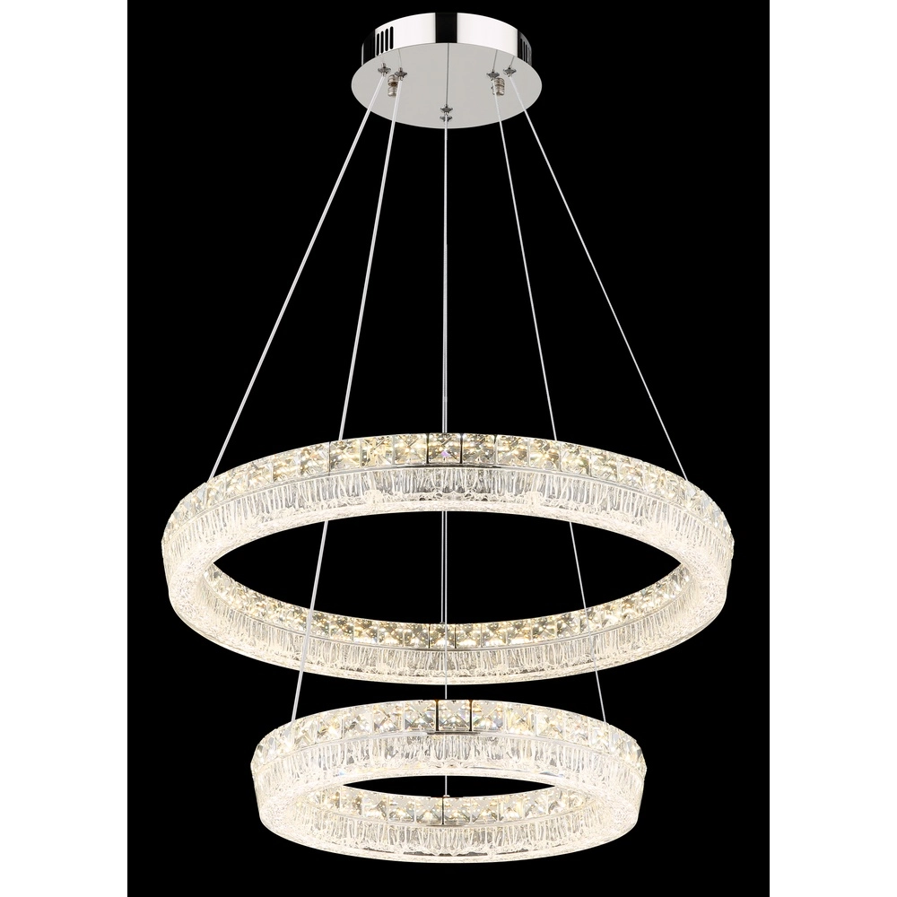Pendant lamp Laurel chrome Ø 60cm Globo 9007371575770