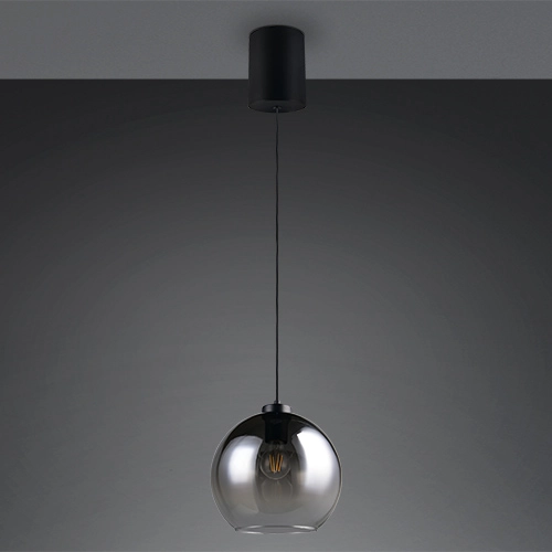 Pendant lamp Liora smoke glass Trio 4017807682366