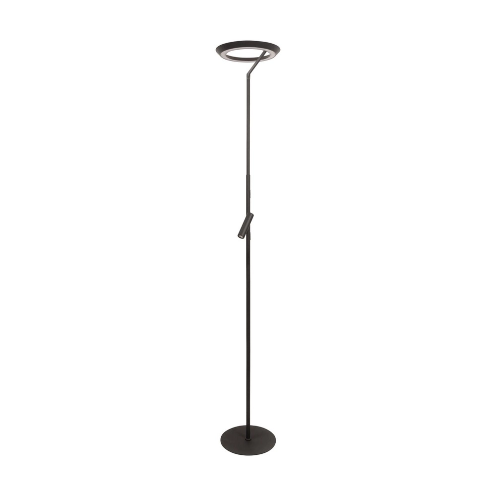 Design floor lamp Celeste black Ø 28cm with reading light