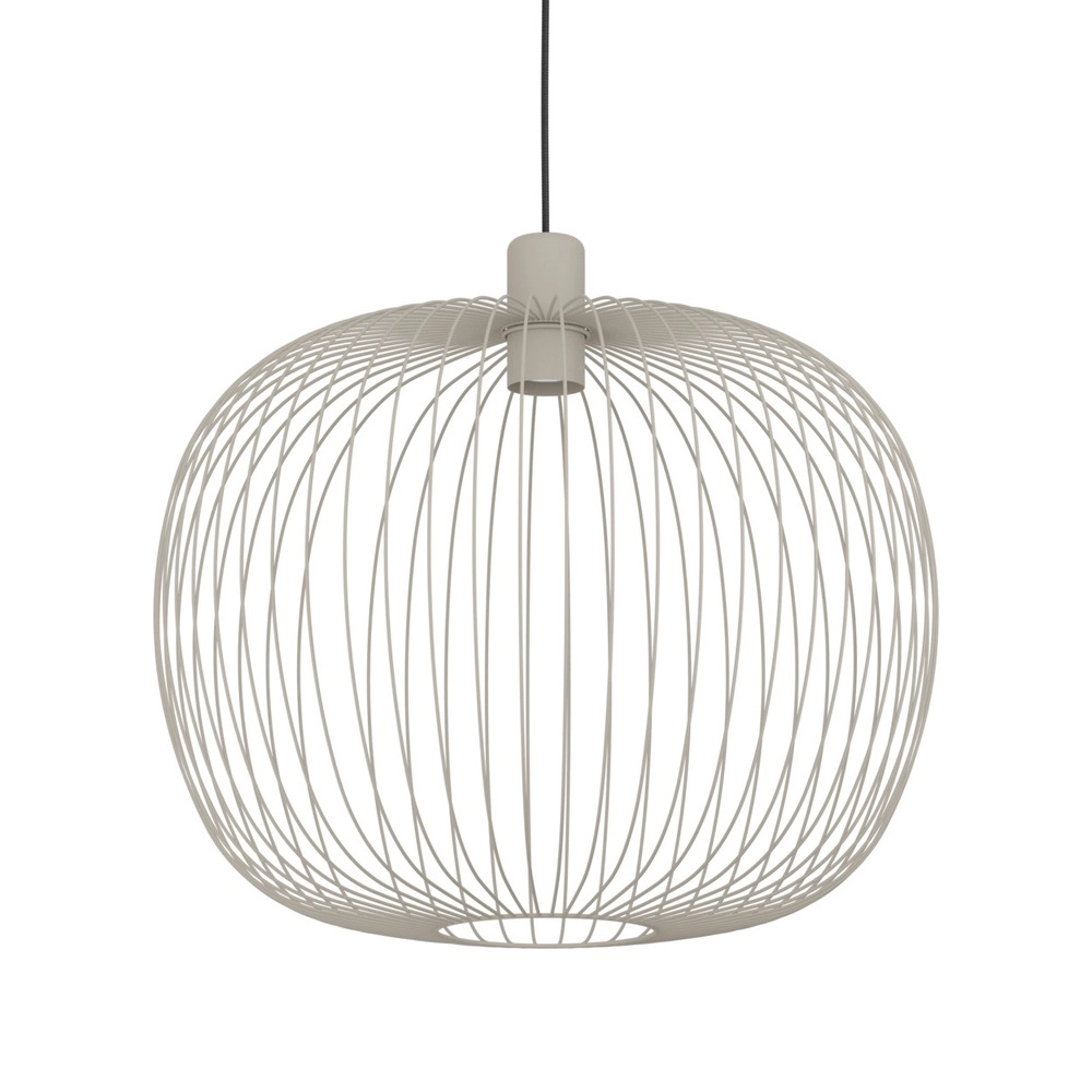 Wire pendant lamp Lodods sand brown Ø 45cm Eglo 9008606390281