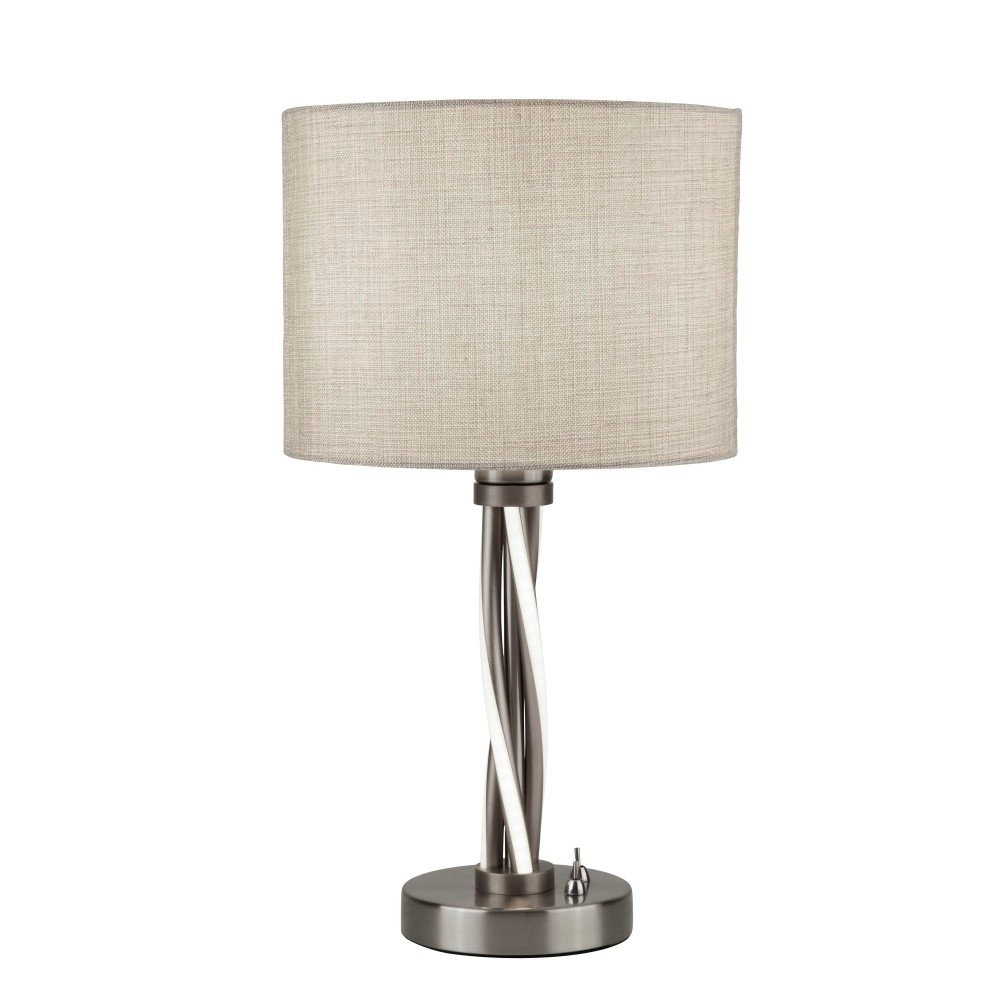 Table lamp Vegas Grey with taupe