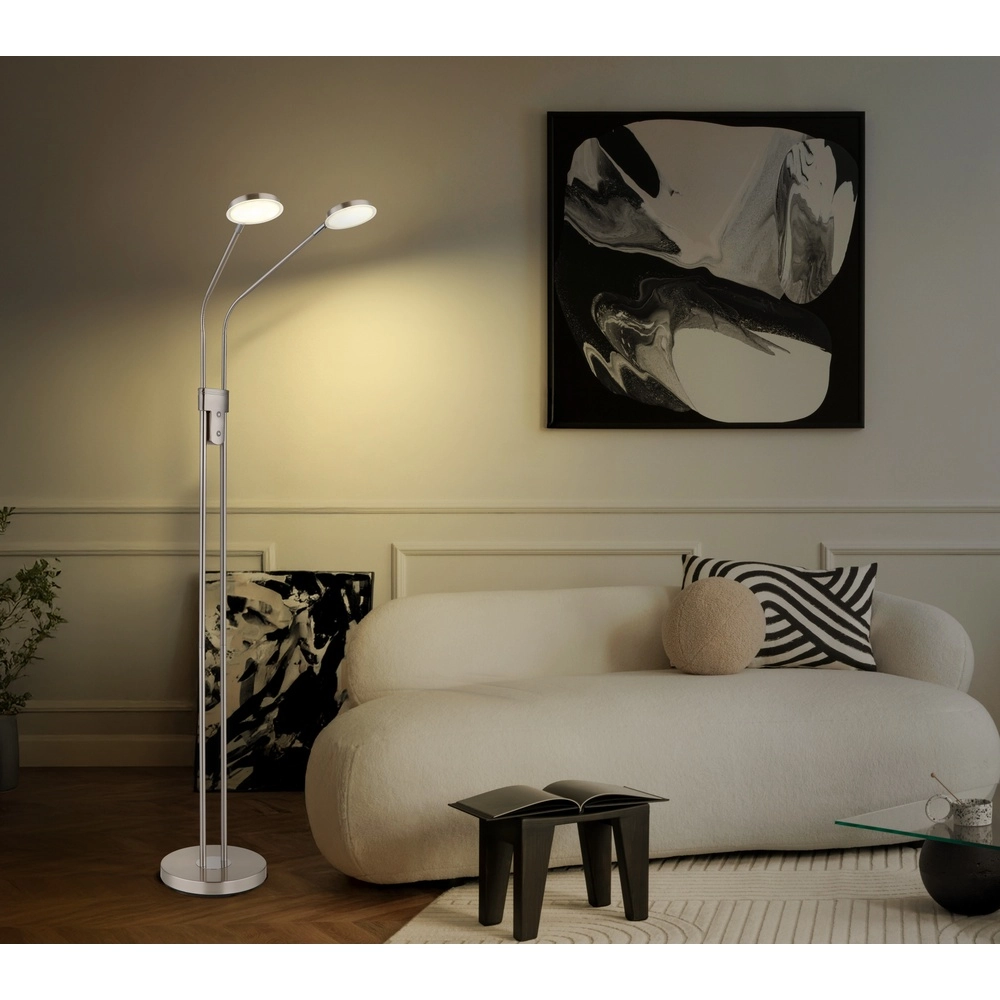 Double reading lamp Silvio nickel Globo 9007371592364