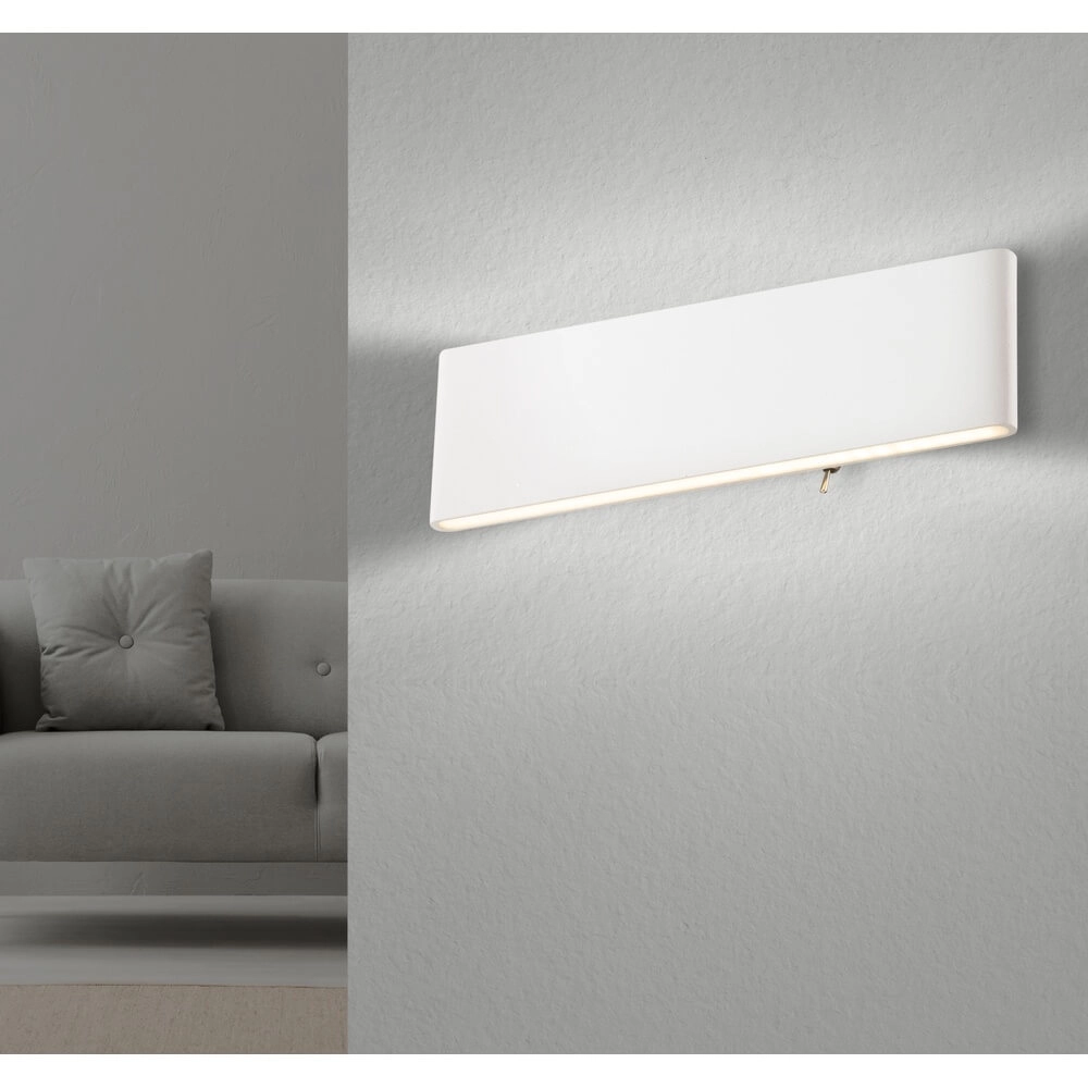 Design wall lamp Siegfried M white with switch Globo 9007371359455