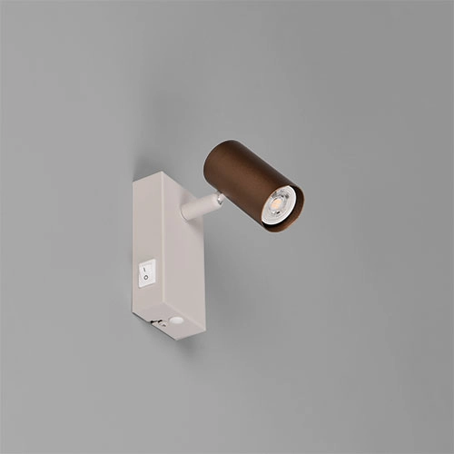Surface-mounted spotlight adjustable Taryn mocha brown Trio 4017807685534