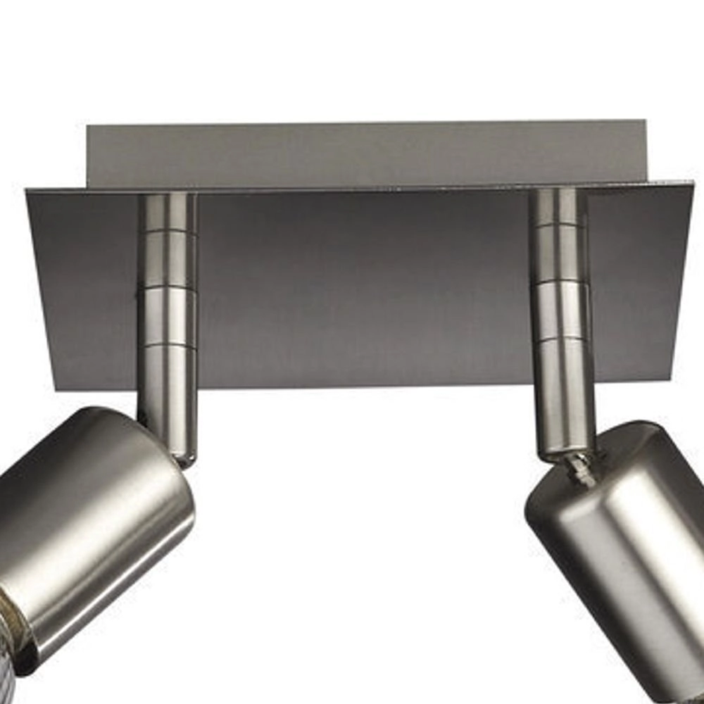 Ceiling spot Carrea 2-light stainless steel Philips 5413987234378