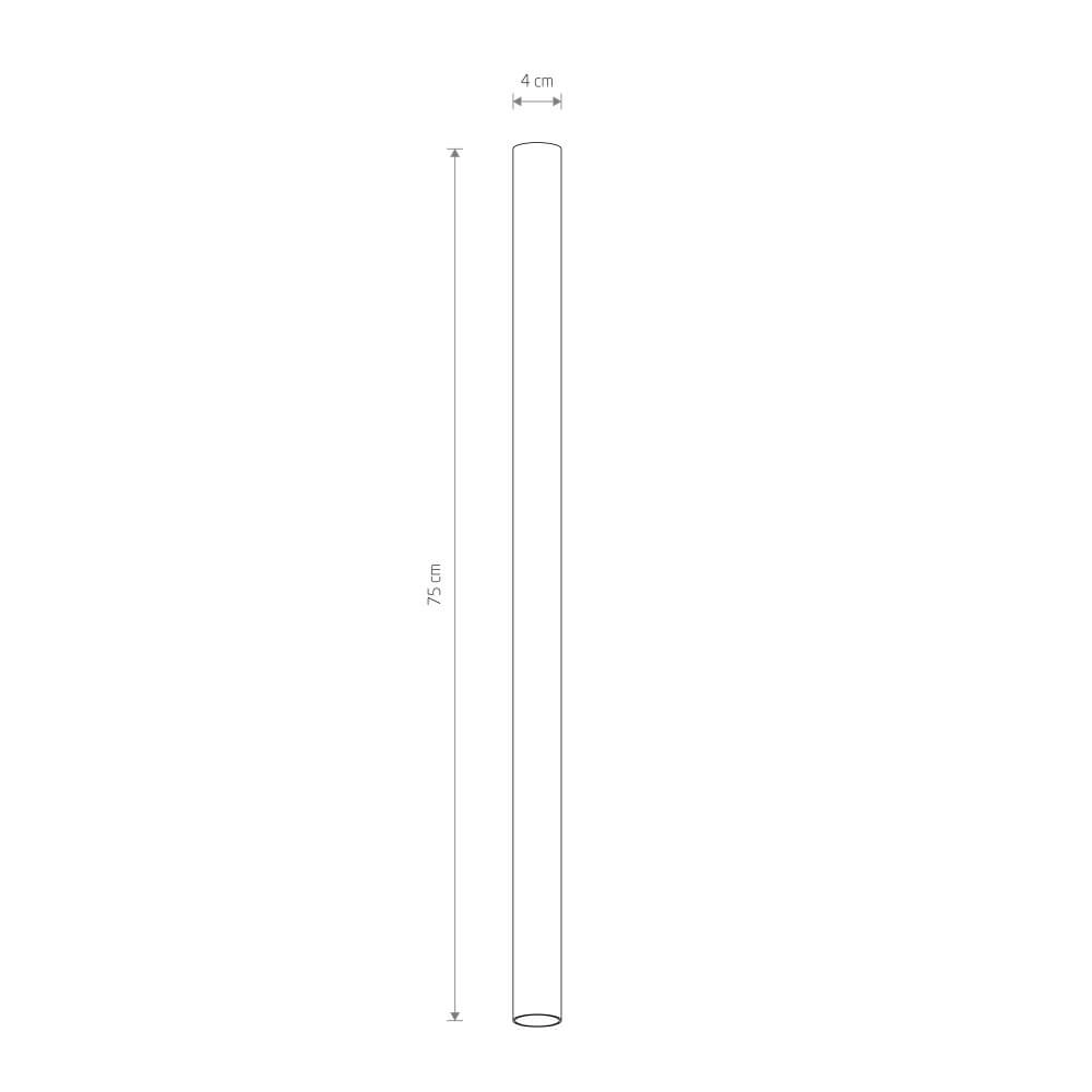Long surface-mounted spotlight Fourty M 75cm - light grey Lyora 5903139108867