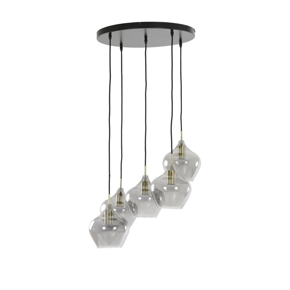 Pendant lamp Rakel 5-light round