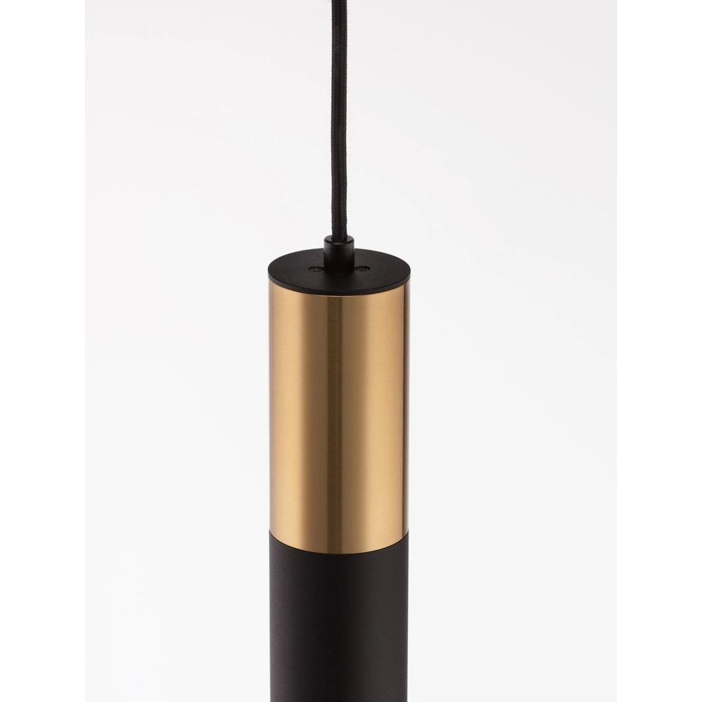 Pendant lamp Pongo M single 30cm gold with black Lyora 5212017430342