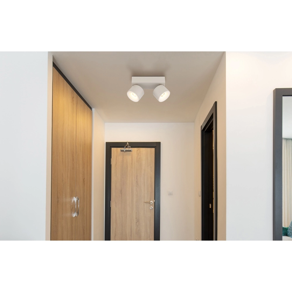 2-light ceiling spotlight Rae sand brown Globo 9007371578863