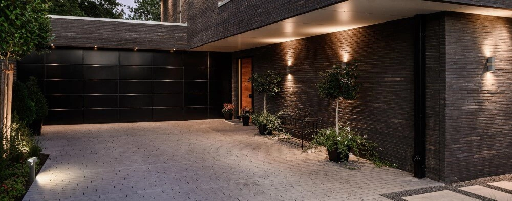 Garden spotlight Q-Bic Teak 2 30cm wood-anthracite Royal Botania