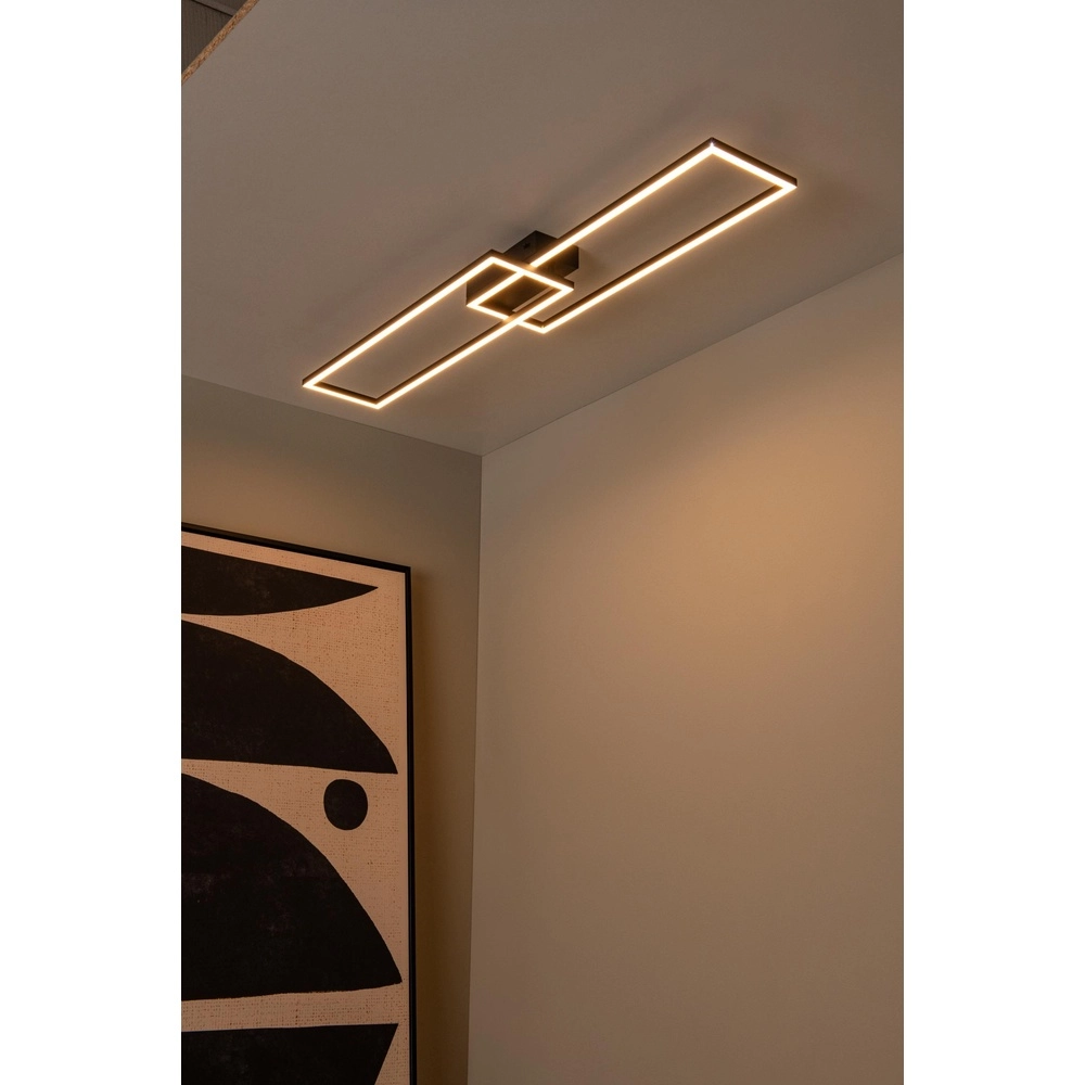 Design ceiling lamp Arianne Elongated black Lucide 5411212530905