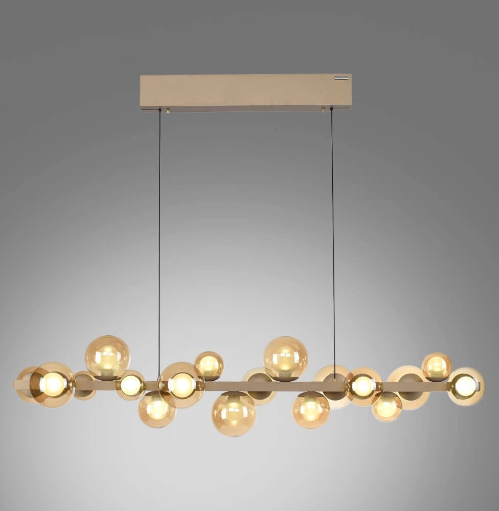 Unique hanging lamp Pure E-Popup 18-light bronze Paul Neuhaus 4012248384428