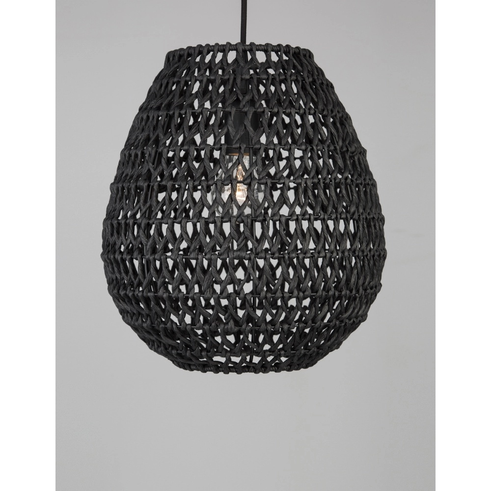 Bohemian pendant lamp Griffin black Lyora 5212017421357