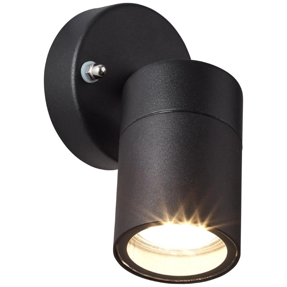 Black wall spotlight Jandy orientable