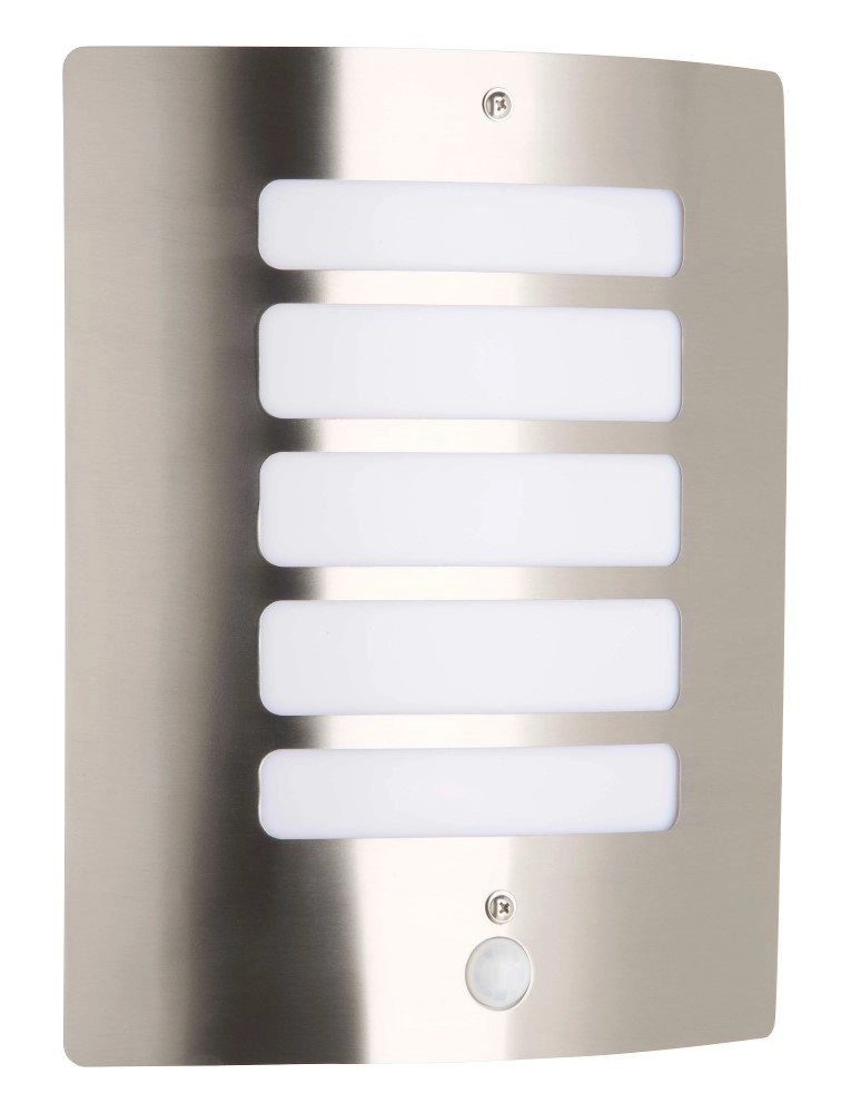 Stainless steel wall lamp Todd with motion sensor