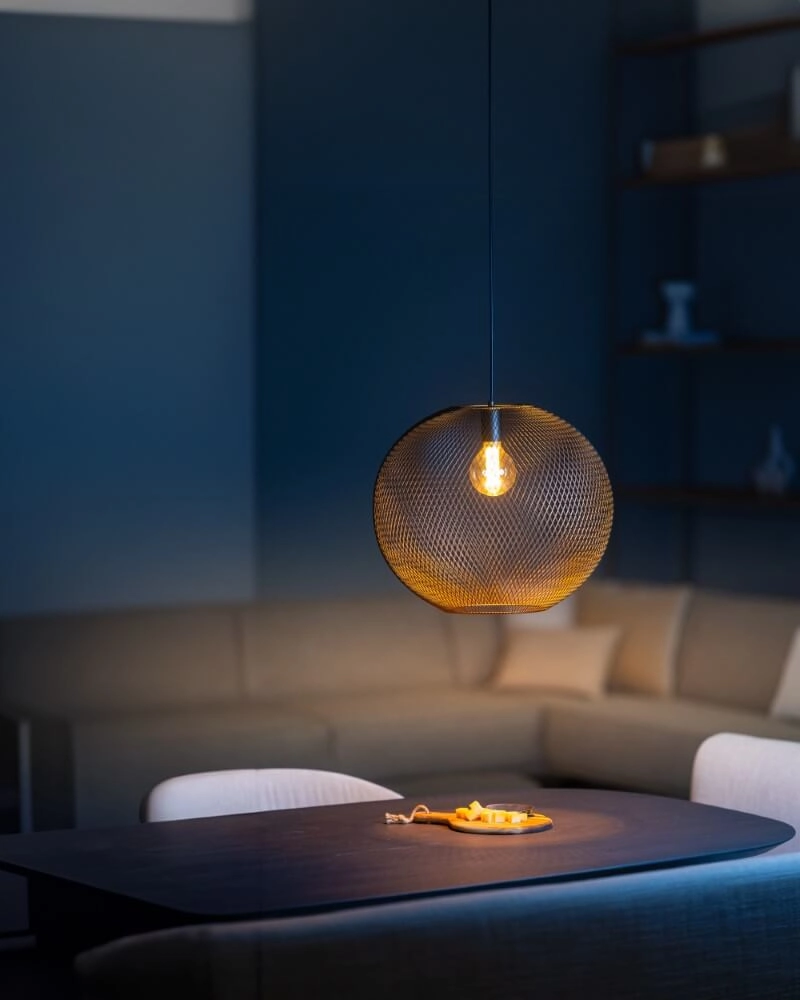 Brown pendant lamp Billie design Ø 50cm ETH 8720195308850
