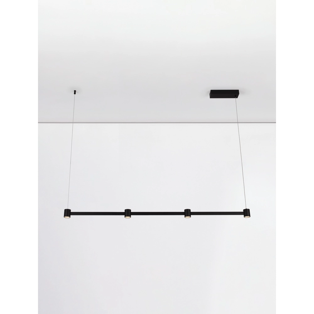 Design pendant lamp Puize 4-light black Lyora 5212017448583