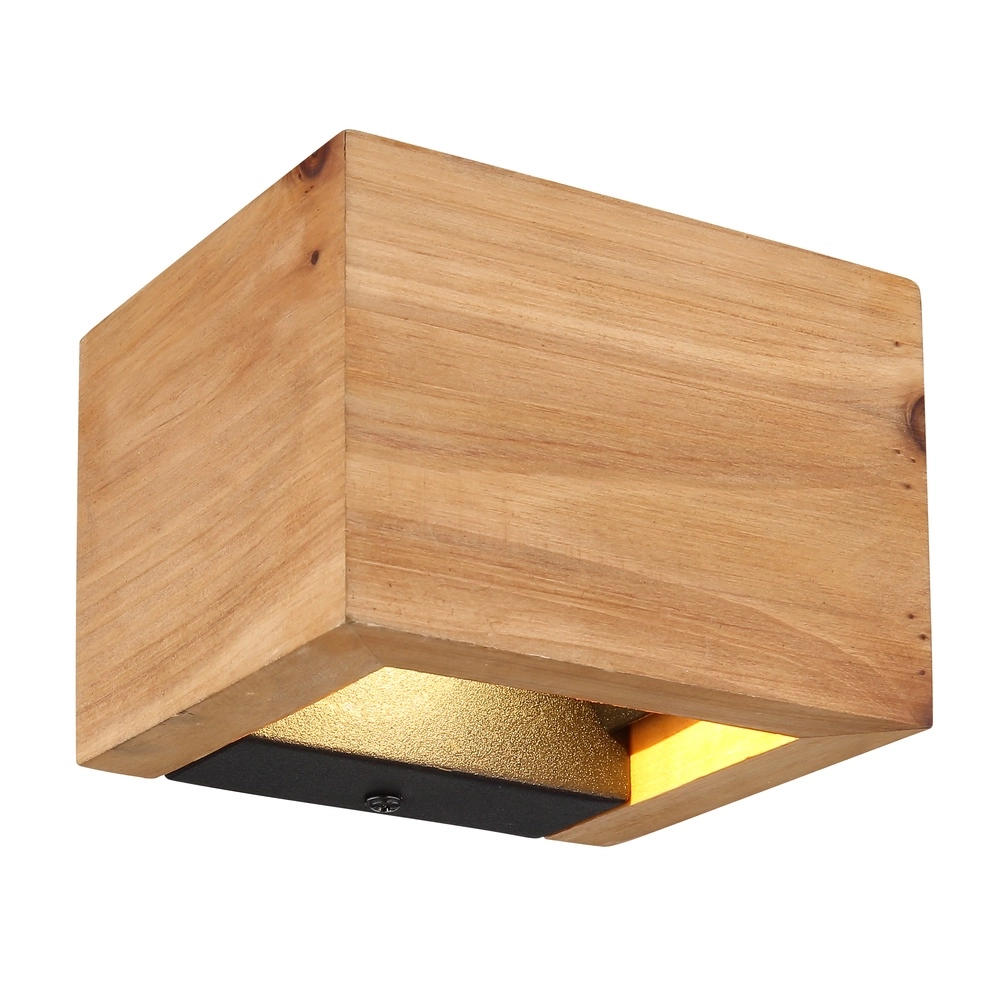 Wooden wall lamp Alina up & down Globo 9007371442591