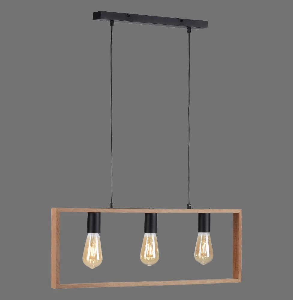 Country Pendant Lamp Franky 3-light Just Light 4043689966430