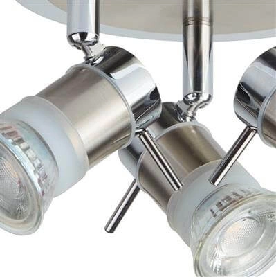 Bathroom surface mounted spot Aries 3-light gray Searchlight 5053423076935