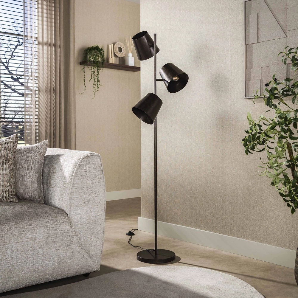 Rustic floor lamp Kinetic 167cm - urban brown Lyora 8716803513198