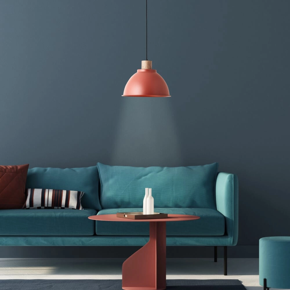Pendant lamp Erena Ø 38cm red Brilliant 4004353413063