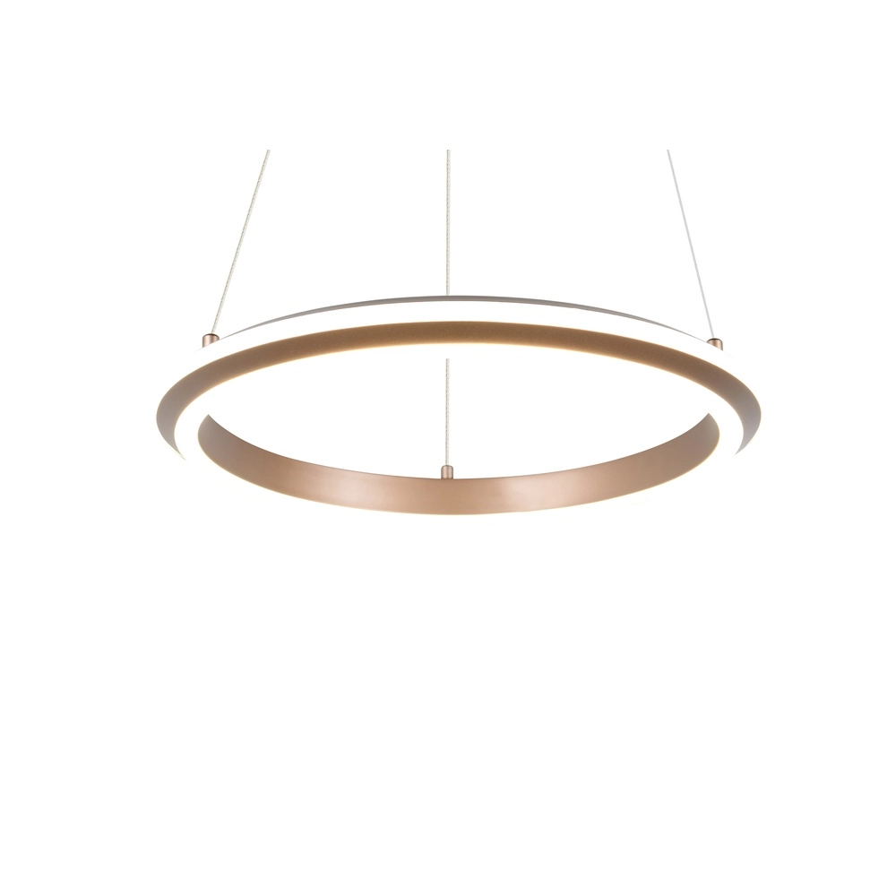 Pendant lamp Amador mocha brown Ø 45cm Trio 4017807664164