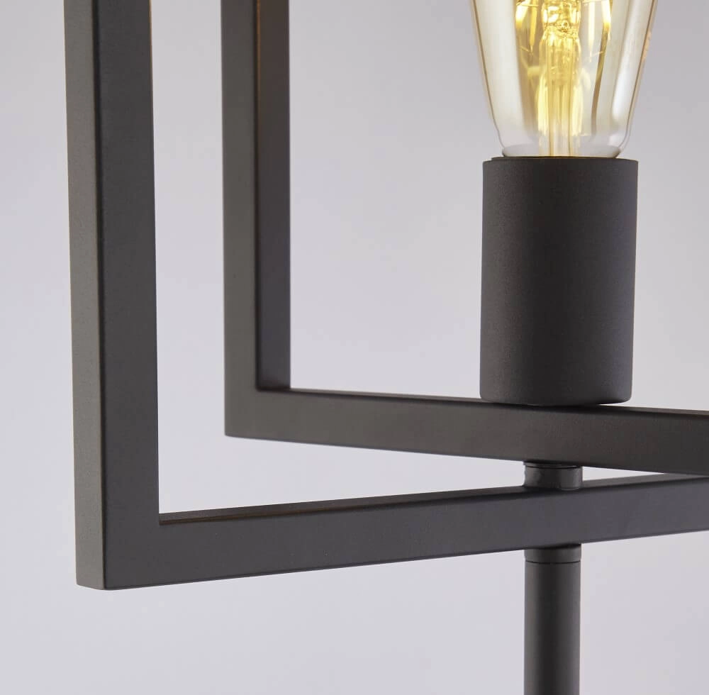 Black floor lamp Plaza Searchlight 5053423226217
