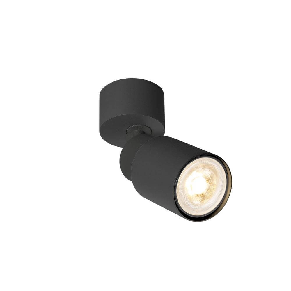 Surface-mounted spot Puri 2.0 Tube black single