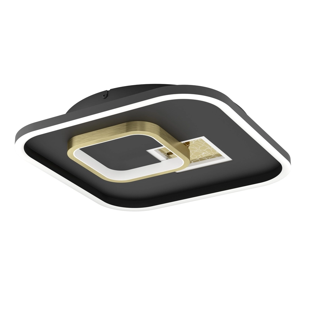Design ceiling lamp Tiriolo LED - Black with Gold - 38x38cm
