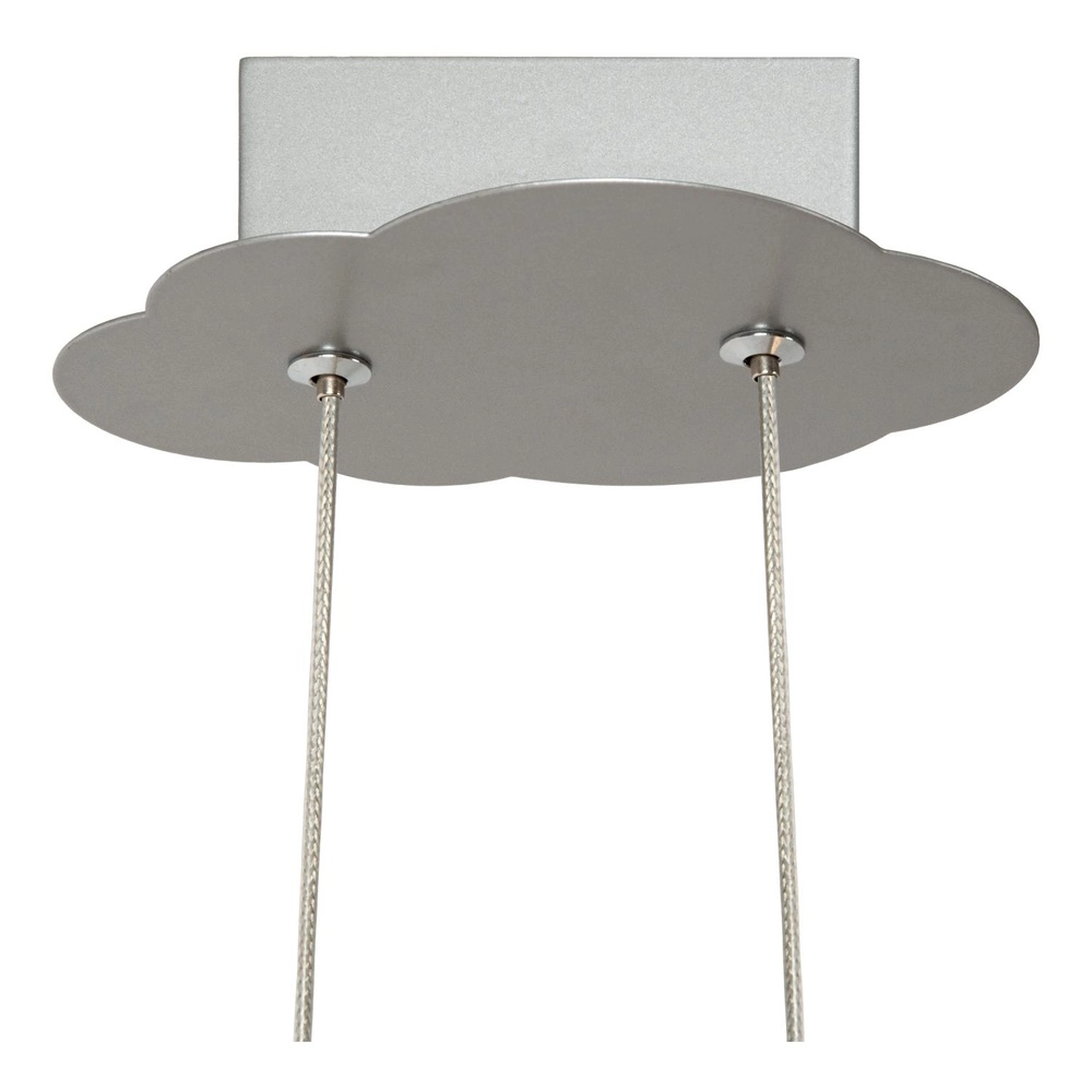 Children's room pendant lamp Fokker Airplane Metallic Gray Lucide 5411212771520