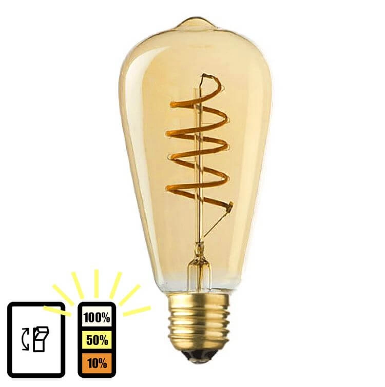 Dimmable E27 - 4W - 2500K - 3stap