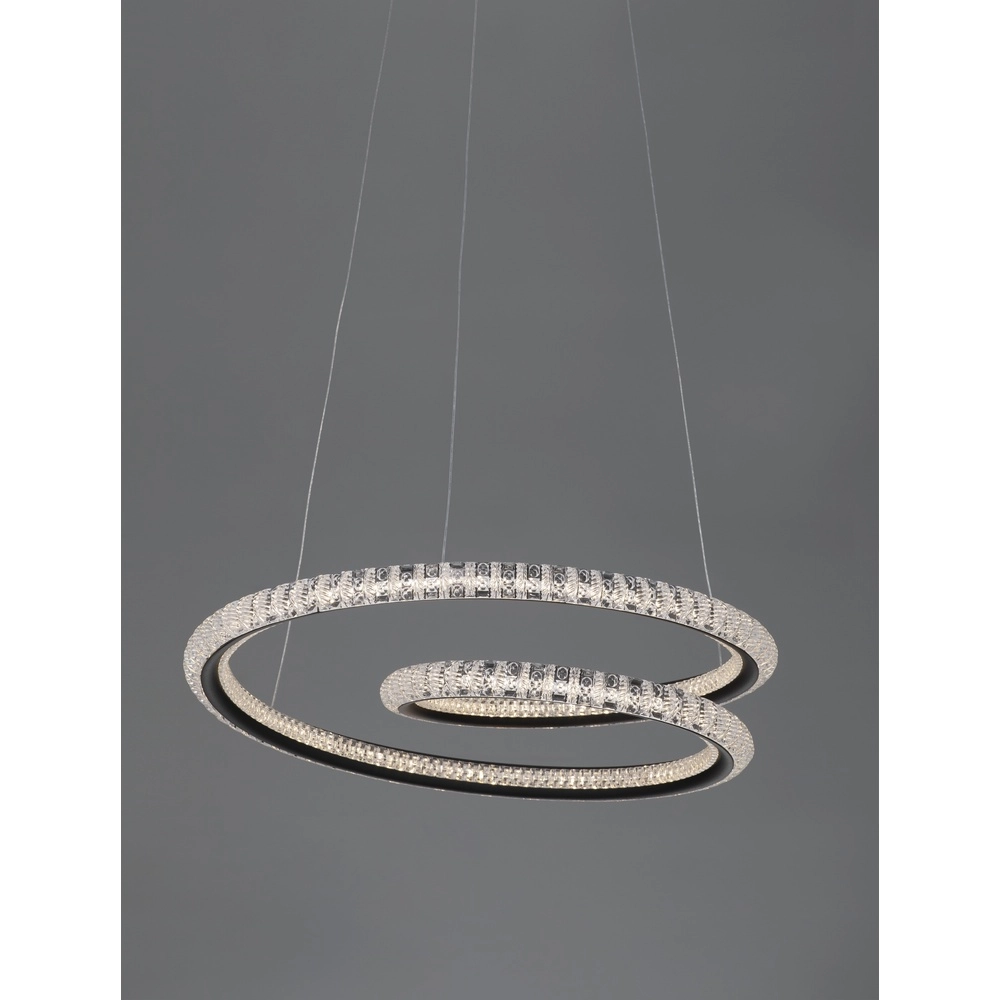 Design pendant lamp Ginevra black Ø 48cm Lyora 5212017433480
