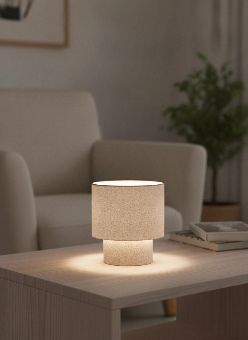 Table lamp Syrin coffee brown