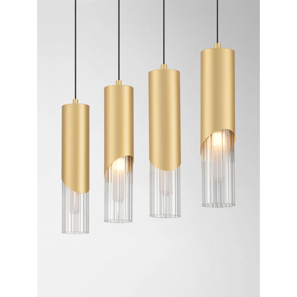Design pendant lamp Modesto 4-light gold Lyora 5212063501461
