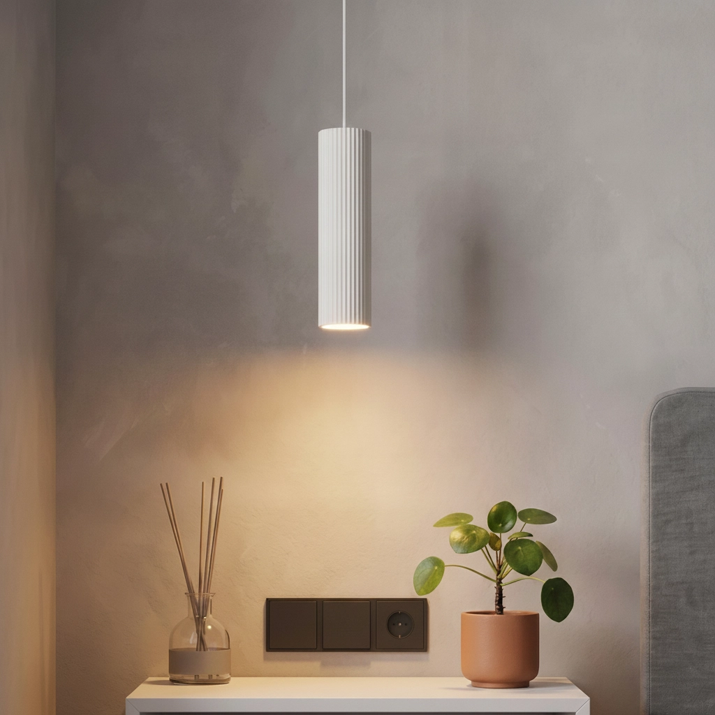 Pendant lamp Comet white