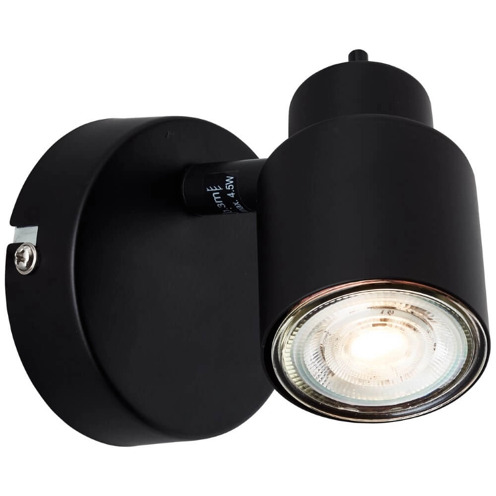 Black wall spotlight Andres Brilliant 4004353409332