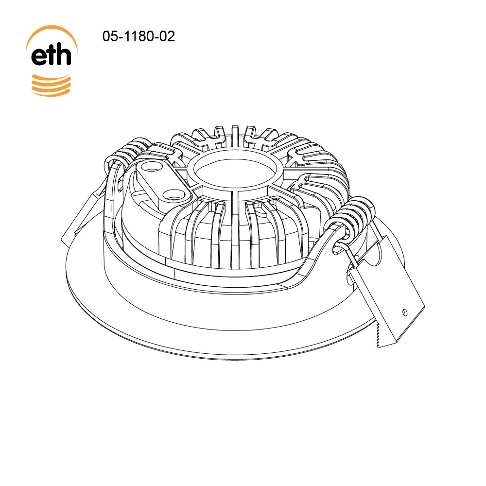 Led recessed spotlight Ronin IP44 - anodic brown ETH 8720195311188