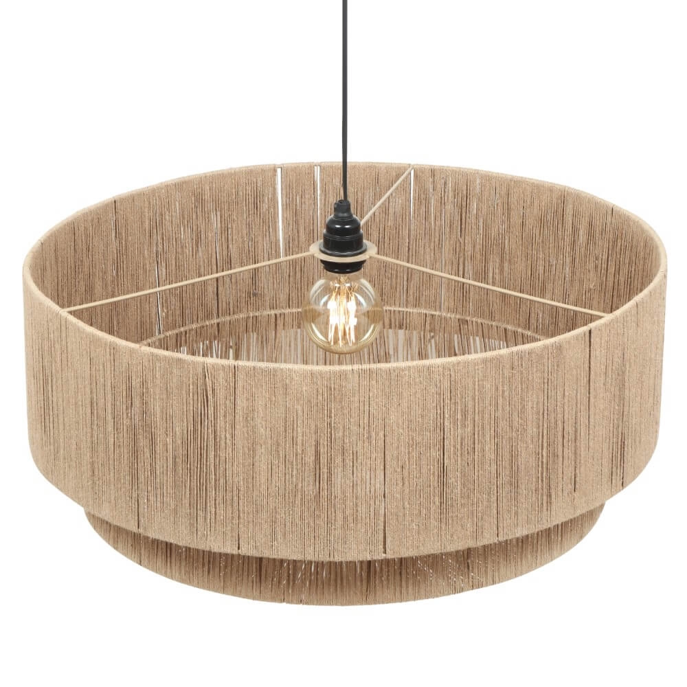 Rope Pendant Light Smilla Ø 60cm Trio 4017807628265