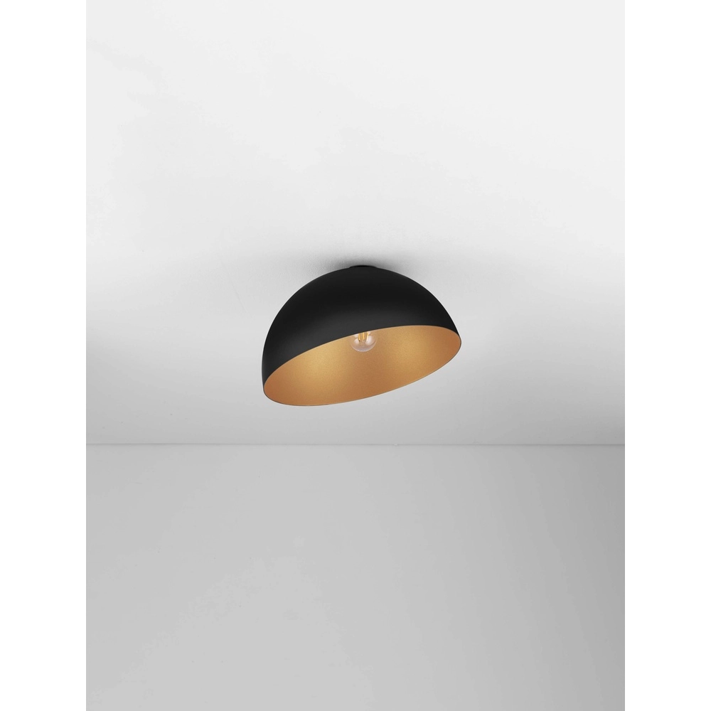 Ceiling lamp Onia black with gold Ø 40cm Lyora 5212017458117