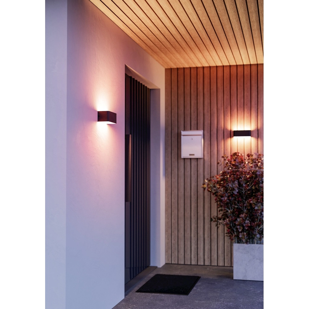 Smart Wall Lamp Sania-Z Black - LED - 20cm Eglo 9008606361670